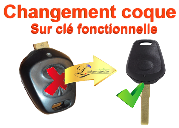 Changement Boîtier Clé  Porsche 1 bouton