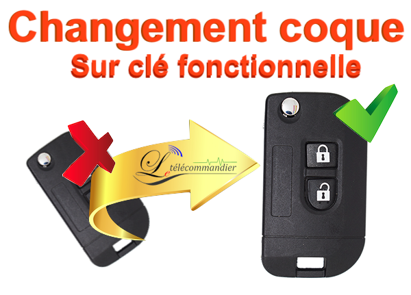 Changement de coque clépliante 2 touches Nats modele 2