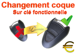 Changement Coque, clé  Porsche 2 boutons mod3