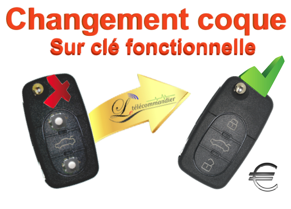 TUTORIEL: Changer une coque télécommande clé plip peugeot 206